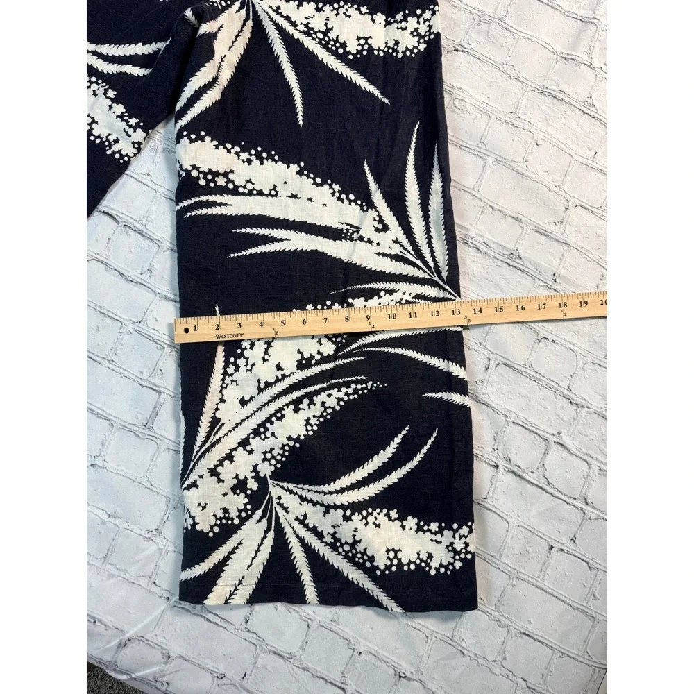 COS Jumpsuit Small Floral Palm Wide Leg Halter Boho Summer